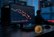 Bitcoin ETF Outflows Hit Record 10-Session Streak: $2.97B Gone Bitcoin ETF outflow chart showing 10-session withdrawal streak on dark financial dashboard