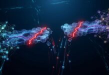 $340M Stolen From Crypto Bridges in 2026: Why DeFi’s Biggest Flaw Persists Broken blockchain bridge visualization with red warning signals on dark background representing $340 million in DeFi bridge exploits in 2026